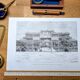 Printed in 1891, N'go Mon Gate, Hue, Vietnam.