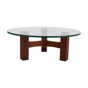 table basse ronde brutaliste