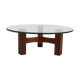 Brutalist round coffee table 1970s