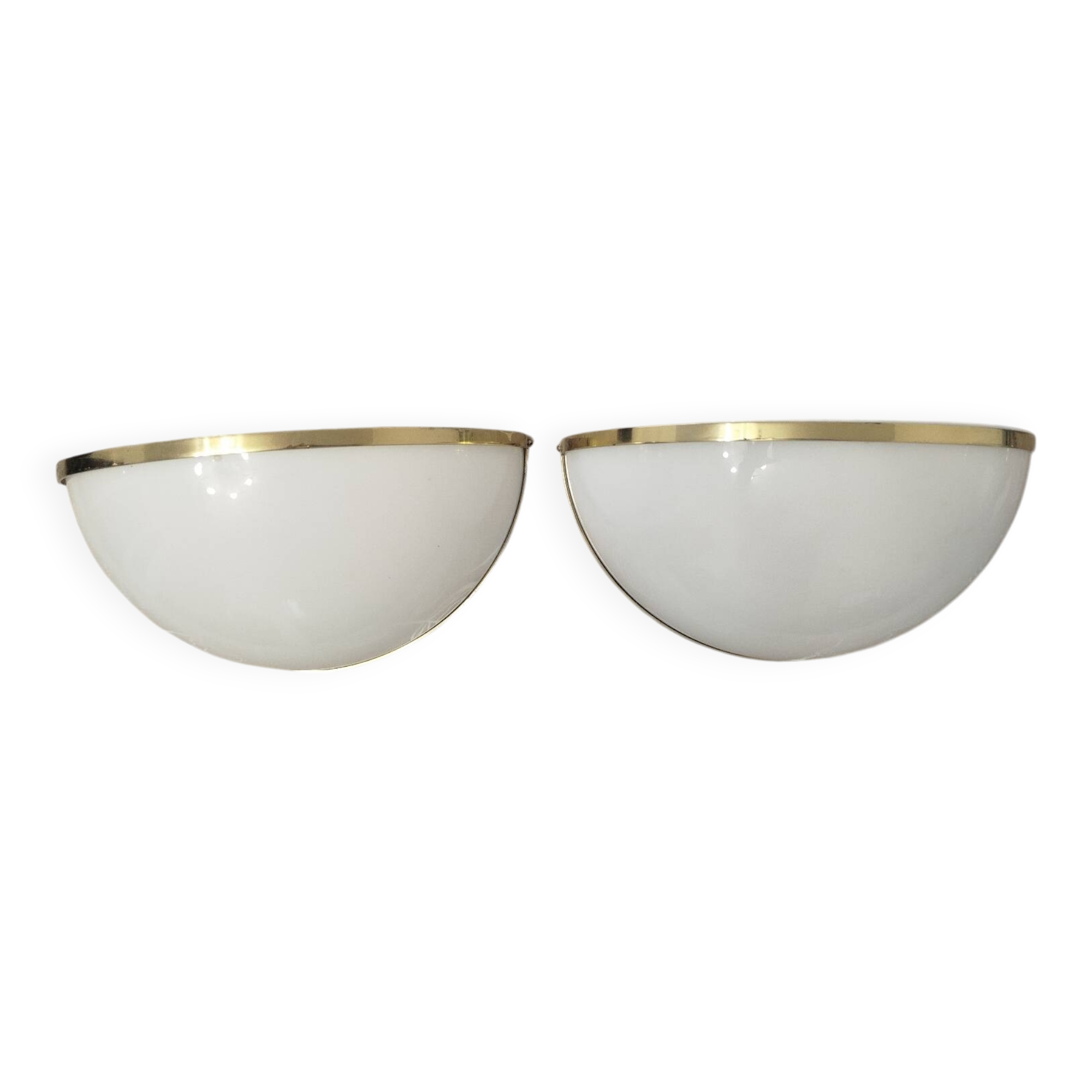 Vintage Metalarte wall sconces – half-moon