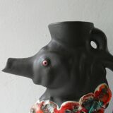 Zoomorphic ceramic pitcher vase, 60s