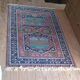 Vintage Iranian Kenareh rug from the 1980s. Handcrafted.