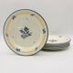 6 dessert plates, "Staffordshire" (England).