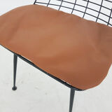 Black metal wire chair, The Netherlands 1950's