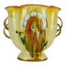 Vase art déco années 1930 céramique dumler breiden glaçure double poignée