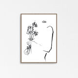 Fleurs dans ses mains - 30x42cm