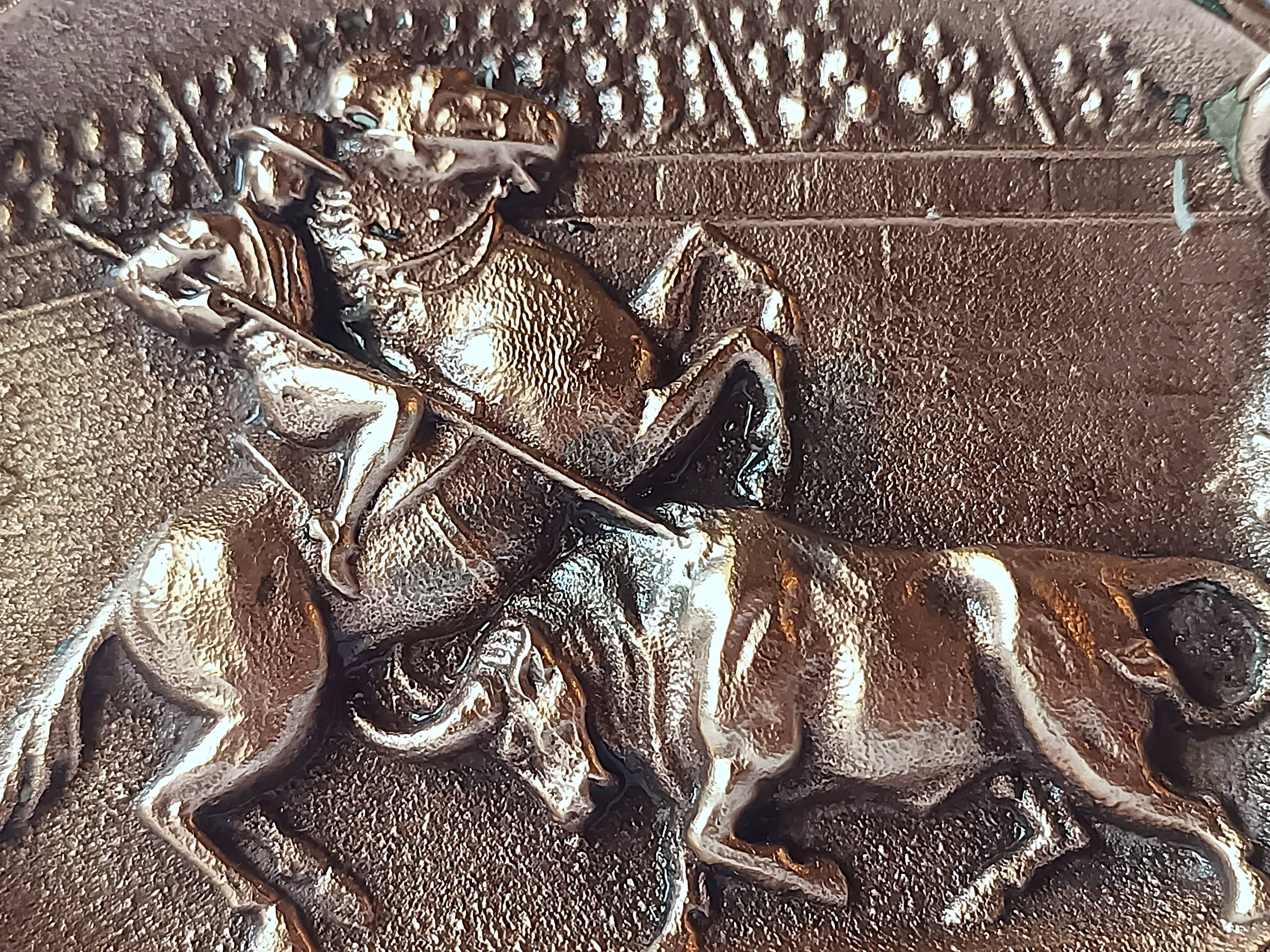 antique bronze ashtray bullfighting collection essential for smokers