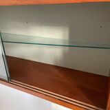 Vintage string shelf: glass box + board