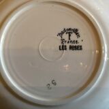 6 plates "roses" Badonviller