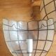 Pair of sconces in brass and mother-of-pearl