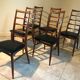Set of 6 Scandinavian Teak "Lis" chairs by Niels Koefoed, Circa 1960