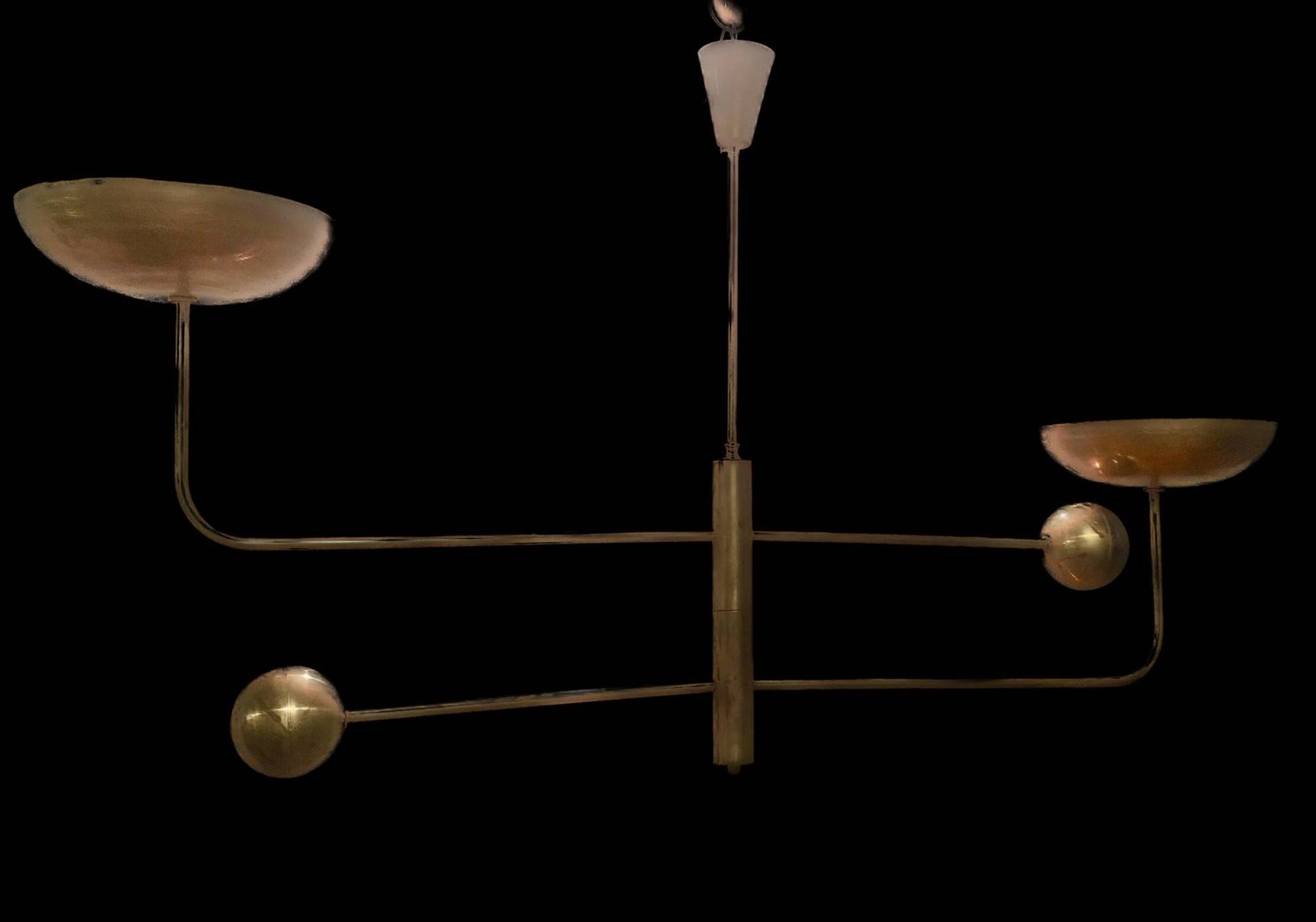 Lampe en laiton vintage, 1960