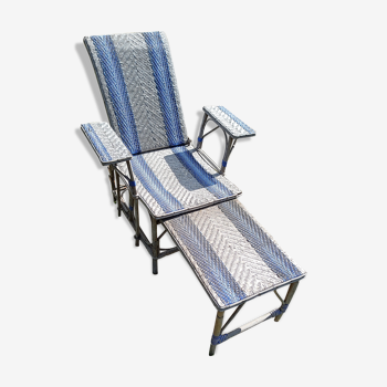 Rattan deckchair