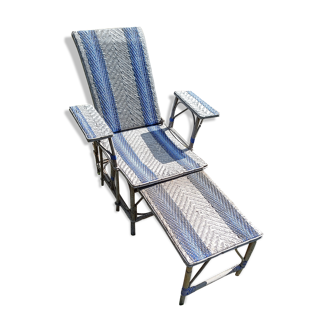 Rattan deckchair