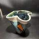 Enamelled ceramic vase signed Elchinger 1950