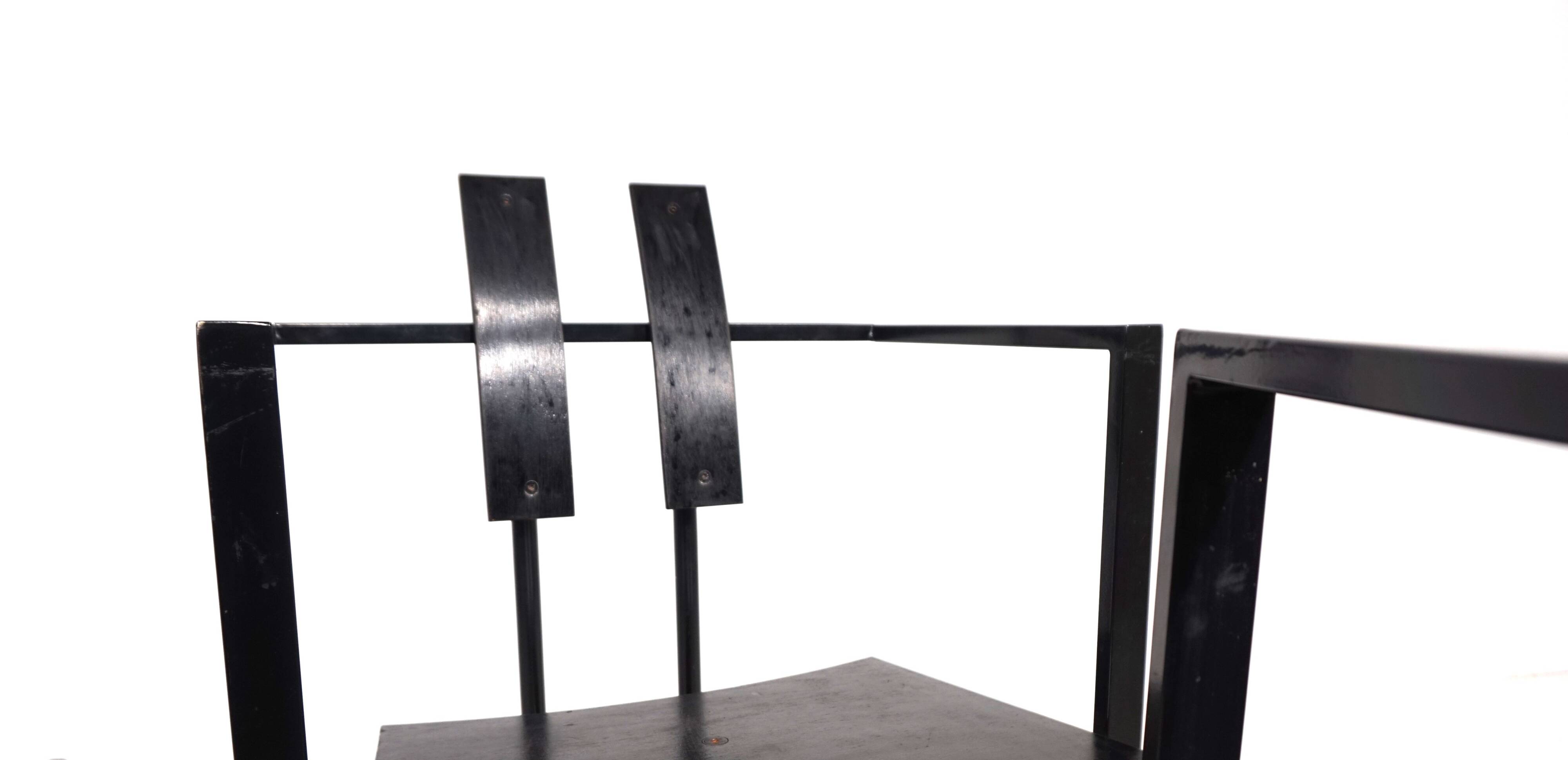 KFF Trix Memphis set of two dining chairs by Karl Friedrich Förster, 1988