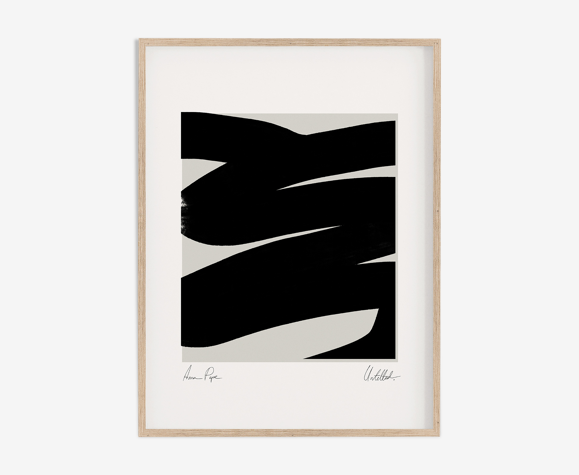 Framed abstract giclee art print 50x70cm