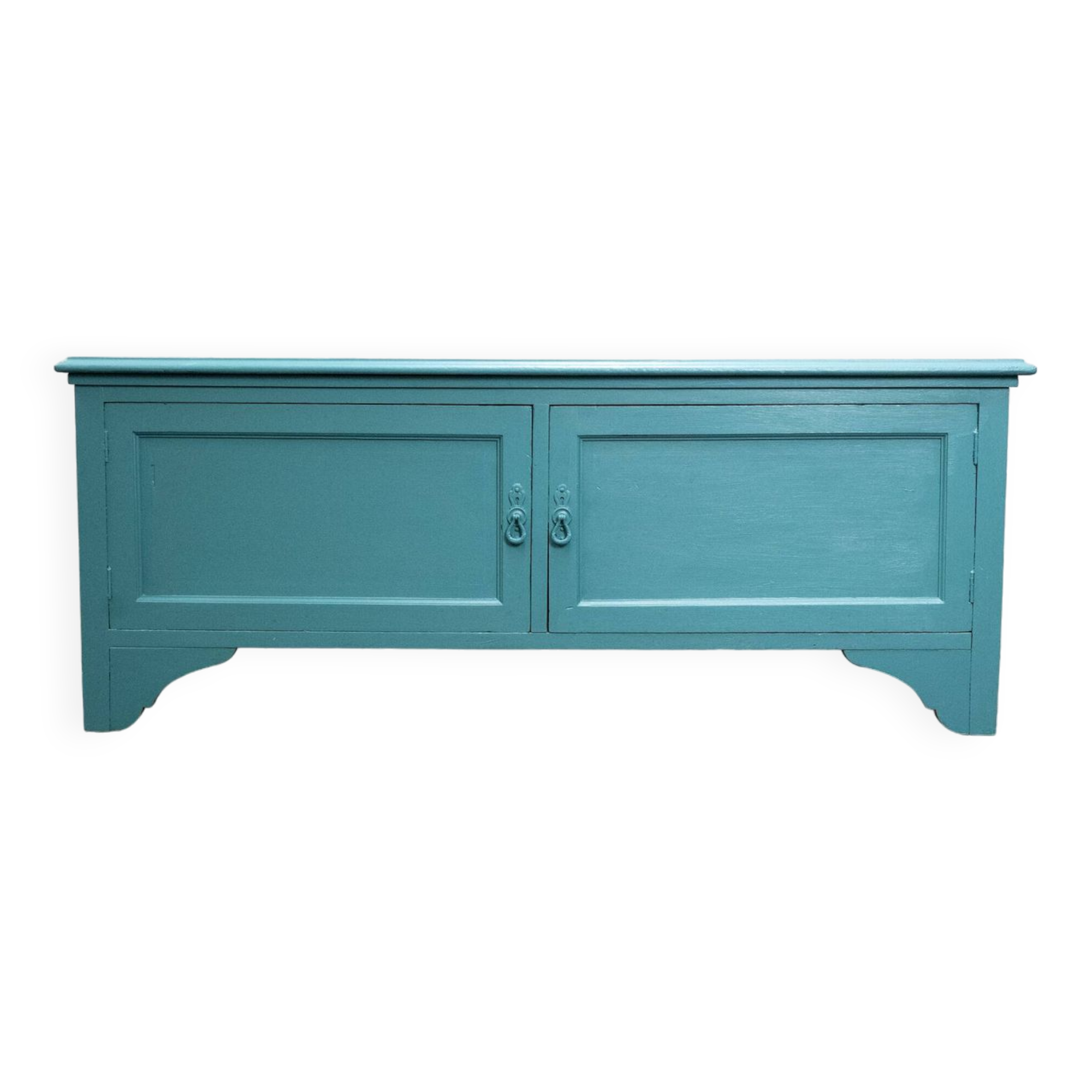 Meuble bas en bois peint