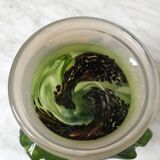 Patrick Lepage blown glass candle holder