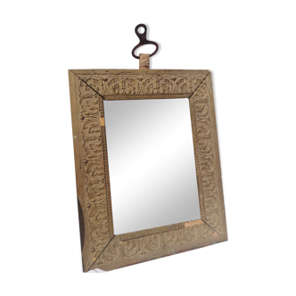 Golden mirror 30x24cm