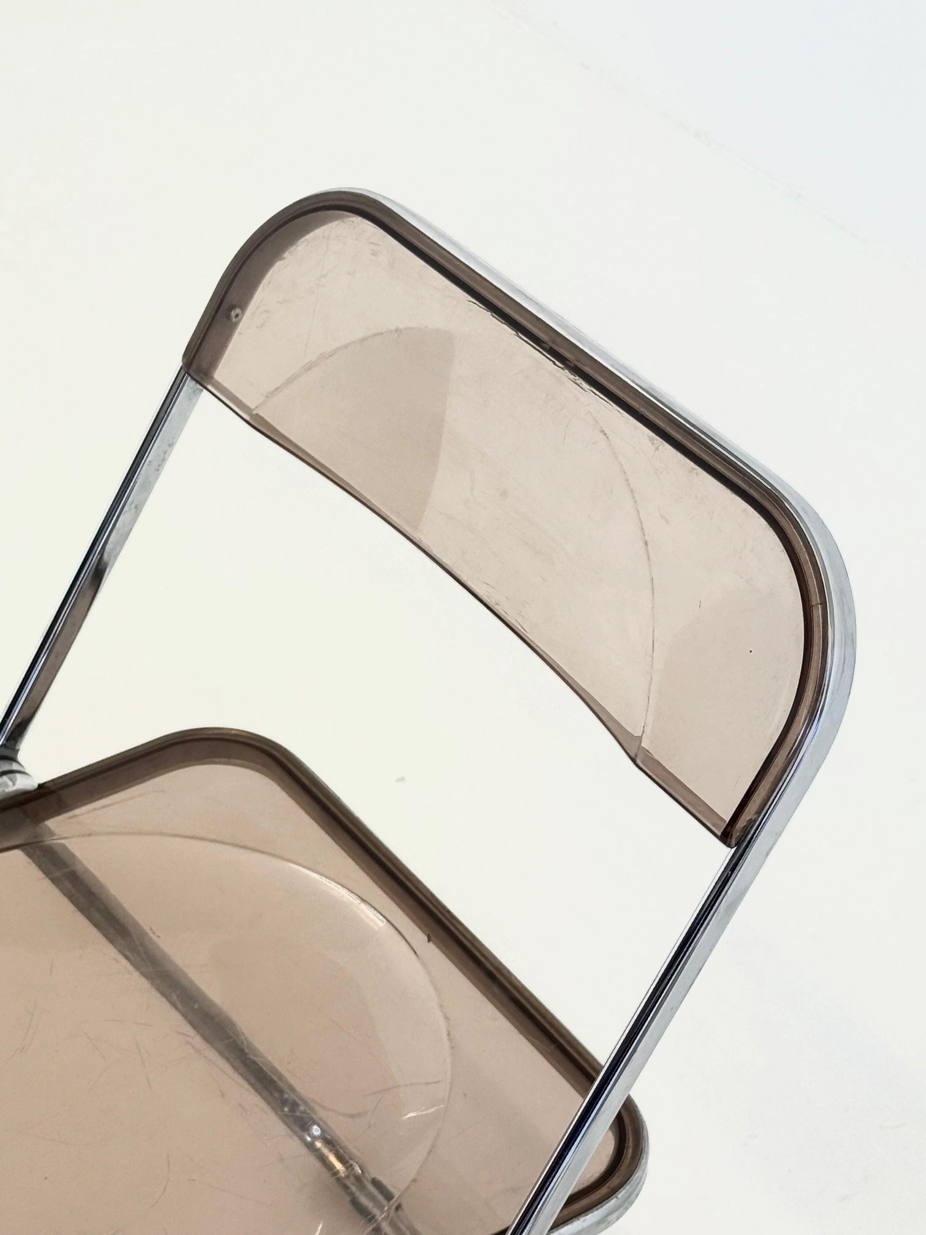 Set of 2 Plia folding chairs for Anonima Castelli by Giancarlo Piretti