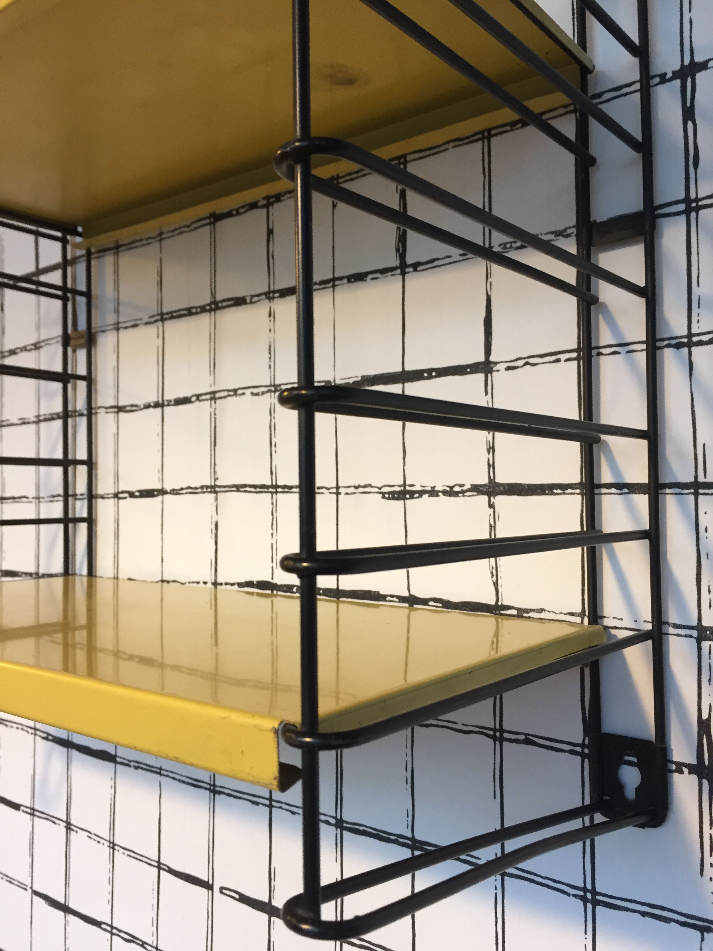 Yellow shelf Romado, Holland, 1960