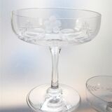 Set of 6 champagne glasses