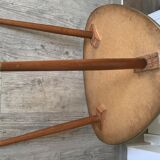 Vintage coffee table tripod feet compass