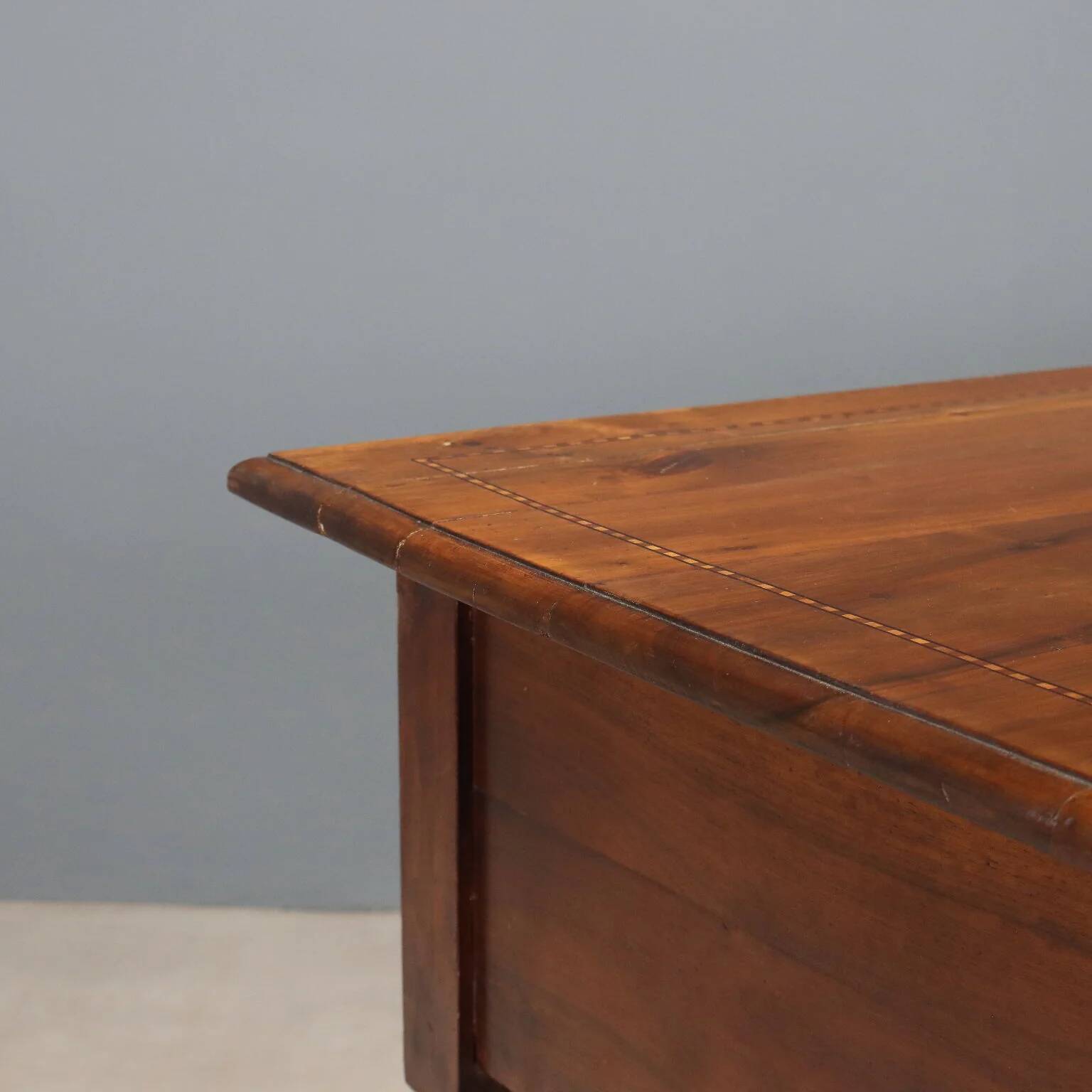 Antique writing desk in walnut, Italy, 20th century
