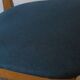 Pair of Danish teak chairs in petrol blue-green, 1960s