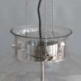 Four-light glass pendant lamp, Glashütte, Limburg, 1970s, pendant, ceiling light