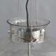 Suspension en verre à 4 lumières, Glashütte, Limbourg, années 1970, suspension, plafonnier