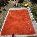 Moroccan carpet in vintage wool