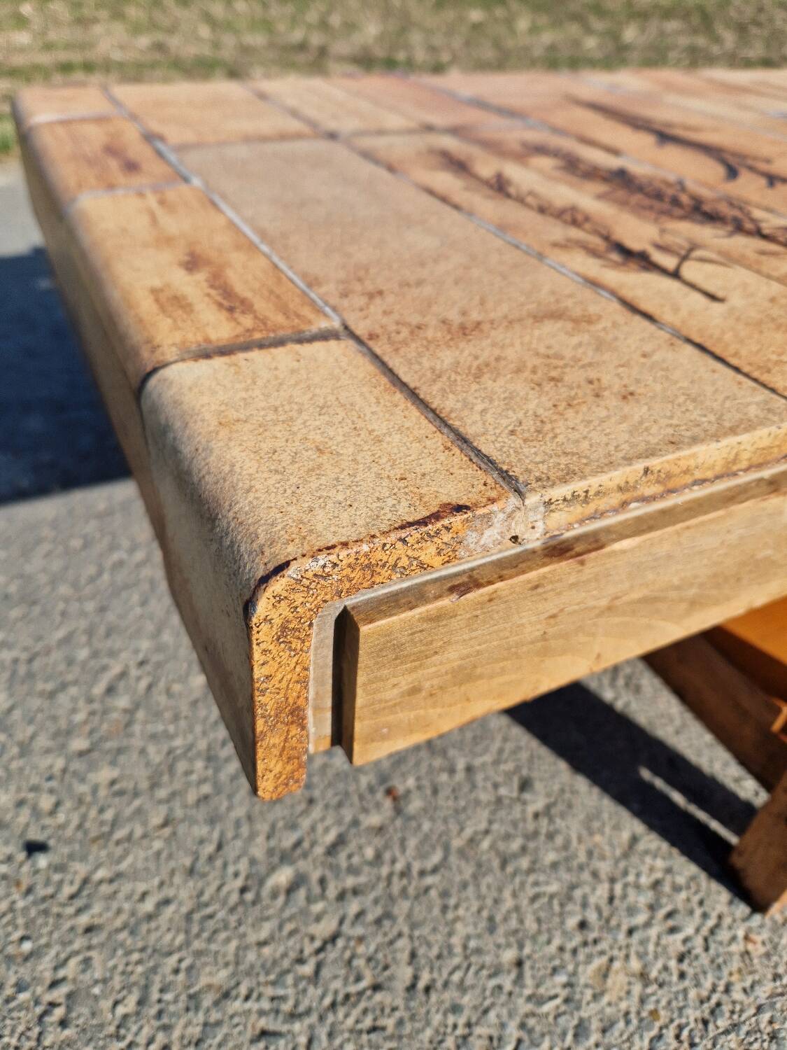 Vintage coffee table by Roger Capron, herbarium model
