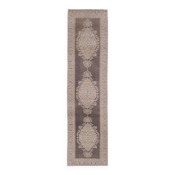 Vintage Turkish hallway rug 91x355 cm