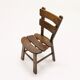 Set of 6 brutalist oak spanish dining chairs 1950