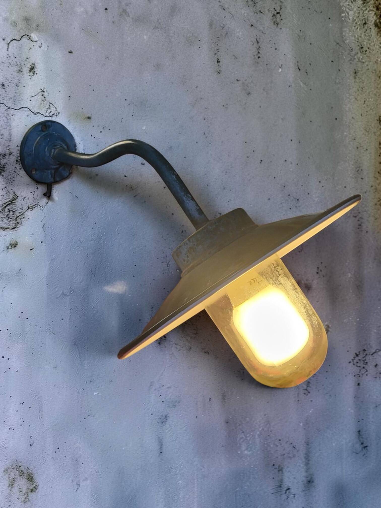 Outdoor industrial wall light