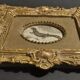 Animal engraving gilded stuccoed wood frame nineteenth century