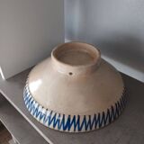 Polychrome ceramic Mokhfia cut dish Tortoise Tronja Morocco 20th century.