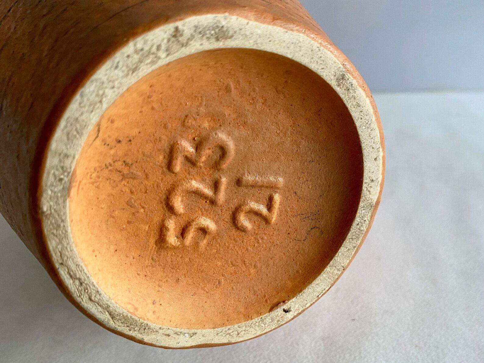 Vintage West German Vase with fat lava glaze