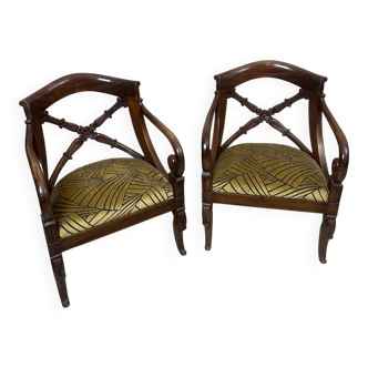 Paire de fauteuils anglais