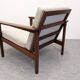Salon, canapé et fauteuils, de style scandinave en teck, France vers 1950
