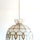 Suspension in art deco mother-of-pearl with drops