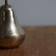 Brass pear salt shaker and pepper shaker