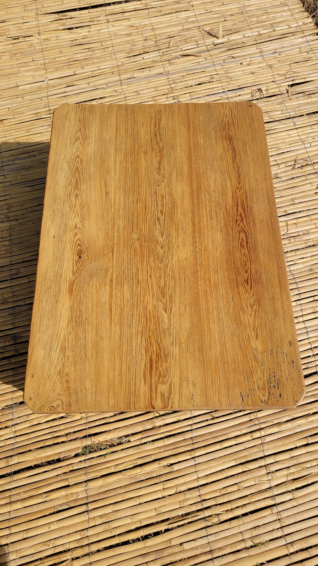 Wooden coffee table - refurbished - unique piece