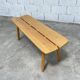 Banc en chêne vintage des années 1950