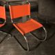 Pair model chair MR10 design Ludwig Mies Van Der Rohe