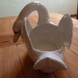 Cache pot cygne manufacture royale nimy