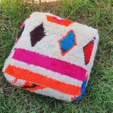 Moroccan carpet pouf