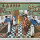 School poster 1960 framed double-sided n14bis The butcher charcutier- n 15 The garage
